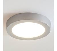 Arcchio Plafoniera LED Marlo argento 3.000K rotonda 25,2cm Arcchio
