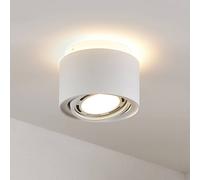 Arcchio plafoniera Walisa, Ø 15 cm, bianco, metallo, GU10 Arcchio