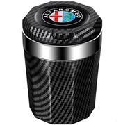 ARCEEN Auto Posacenere per Alfa Romeo Giulia Mito GT Giulietta Stelvio, Posacenere Portabicchieri Auto con Coperchio Anti Ceneri Portatile Posacenere per Auto Viaggi All'aperto Casa Ufficio,B