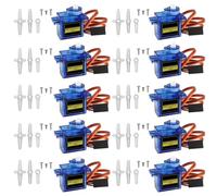 ARCELI 10Pcs 9G Mini Micro Servo Motore per Mano/RC Braccio Robot/Elicottero Andante Barca Elicottero Aereo Automobile Modelli di Controllo con Cavo, Micro Motore Servos Modellazione per Arduino