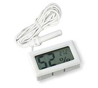 ARCELI 2-in-1 LCD digitale con termometro e igrometro integrato per incubatrice per pollame rettile - Bianco