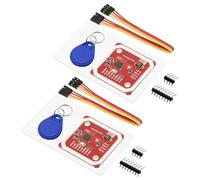 ARCELI 2 pezzi PN532 NFC RFID V3 Modulo, Lettore di Comunicazione Kit Modulo I2C SPI HSU compatibile con Arduino