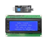 ARCELI 20x4 2004 LCD Modulo di visualizzazione, modulo di visualizzazione dello schermo LCD a 5V DC con adattatore di interfaccia LCD TWI IIC I2C (blu/2004)