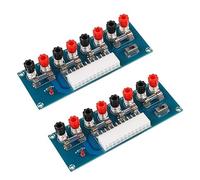 ARCELI 2pcs 24Pix ATX adattatore da tavolo da Bench Power Computer ATX Breakout Adapter Module 12V 5V 3.3V