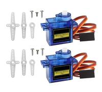 ARCELI 2Pcs 9G Mini Micro Servo Motore per Mano/RC Braccio Robot/Elicottero Andante Barca Elicottero Aereo Automobile Modelli di Controllo con Cavo, Micro Motore Servos Modellazione per Arduino