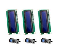 ARCELI 3 pezzi IIC I2C TWI 1602 LCD Modulo Display Seriale 16x2 Display Module, Compatibile con Arduino e Raspberry Pi (con sfondo blu e segno bianco)