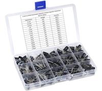 ARCELI 300pcs 15Value Condensatore elettrolitico Portata da 0,1uF a 470uF Assortimento Kit di condensatori