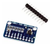 ARCELI Convertitore analogico-Digitale a 16 Bit, 16-Bit, 4 canali IIC ICAC PGA ADC con Amplificatore di Guadagno programmabile Scheda di Sviluppo compatibile con Raspberry Pi