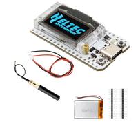 ARCELI LoRa ESP V3 Board con 3000 mAh Battery Set, Meshtastic LoRa ESP32 Kit di sviluppo con antenna da 868 MHz e display OLED, WiFi + BLE Dual-Core IoT Board compatibile con Arduino/Mesh tastic (1