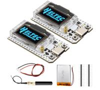 ARCELI LoRa ESP V3 Board con 3000 mAh Battery Set, Meshtastic LoRa ESP32 Kit di sviluppo con antenna da 868 MHz e display OLED, WiFi + BLE Dual-Core IoT Board compatibile con Arduino/Mesh tastic (2