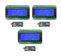 ARCELI Modulo display LCD 20 x 4 2004, DC 5 V, schermo LCD con interfaccia TWI IIC I2C LCD Adapter (blu/2004) (3 pezzi)
