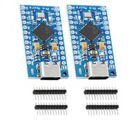 ARCELI Pro Micro Board con modulo chip 32u4, Micro Pro Mini 5 V/16 MHz, auto-aggiornatore USB di tipo C, schede madri compatibili con Arduino (2 pezzi)