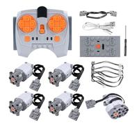 ARCELI Servo Motor Function Set 11 pezzi motori elettrici giocattolo giocattolo Power Functions Set con servomotore, telecomando, scatola della batteria, cavo a LED, cavo Extension Wire compatibile