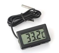 ARCELI Termometro digitale LCD Monitoraggio della temperatura con sonda esterna per frigorifero Frigorifero congelatore Acquario - Nero