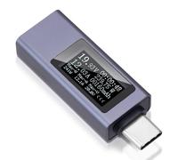 ARCELI Tester USB da 240 W, misuratore USB C, 12 A, alimentatore USB, tester USB C, voltmetro da USB C a USB C, voltmetro multimetro 4-30 V