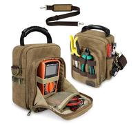 ARCFOX Edc Pocket Organizer con tracolla, Utility Edc, custodia per attrezzi da elettricista per multimetro digitale Fluke 117/116/115/114, custodia Molle con tasche con cerniera (solo borsa)