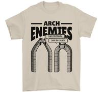Arch Enemies Maglietta Divertente Per Architetti E Costruttori In 100% Cotone