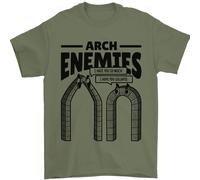 Arch Enemies Maglietta Divertente Per Architetti E Costruttori In 100% Cotone