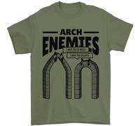Arch Enemies Maglietta Divertente Per Architetti E Costruttori In 100% Cotone