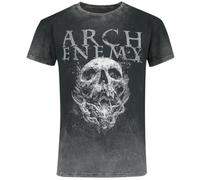 Arch Enemy Set The Flames Uomo T-Shirt Grigio M 100% Cotone Regular
