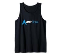Arch Linux lover T-Shirt leggero tagline e blu Logo tee Canotta