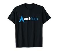 Arch Linux lover T-Shirt leggero tagline e blu Logo tee Maglietta