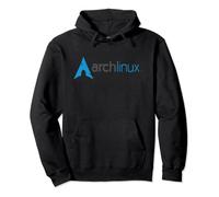 Arch Linux lover T-Shirt tagline e Logo Open Source Os tee Felpa con Cappuccio