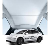 Arch ombrellone Tesla Model Y 2025 Juniper, isolamento termico e protezione UV, Accesso ombrellone a soffitto di vetro