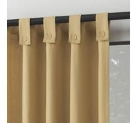 Archaeo Tenda a pannello in misto cotone, con bottoni, 101,6 x 213 cm, colore: cammello