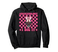 Archaeology I Dig It Funny Archaeologst Pala Ragazza Rosa Felpa con Cappuccio
