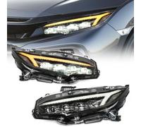 Archaic LED Fari Anteriori compatibili con 10th Honda Civic Sedan Hatchback 2016-2021,luci anteriori con indicatori di direzione sequenziali, animazione DRL, coppia