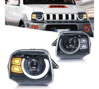 Archaic LED Fari Anteriori compatibili con 3th Gen 1998-2017 Suzuki Jimny JB23/JB33/JB43/JB53,luci anteriori Doppia lente, coppia