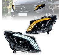 Archaic LED Fari Anteriori compatibili con Mer+cedes B+enz V-class Vito W447 2016-2023,luci anteriori con sequenziali,con animazione di avvio DRL, coppia