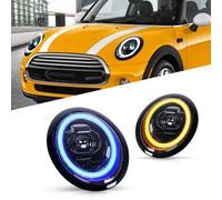 Archaic LED Fari Anteriori compatibili con Mini Cooper R50 R52 R53 2001-2007,luci anteriori con indicatori di direzione sequenziali, animazione DRL, coppia