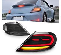 Archaic LED Luci posteriori compatibili con V+W Beetle A5 2013-2020,Fari Posteriori con sequenziali,animazione DRL, Affumicato