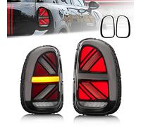 Archaic Luci posteriori compatibili con Mini Cooper Countryman R60 JCW Union Jack 2010-2016,Fari Posteriori con sequenziali, animazione DRL, Rosso e affumicato