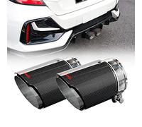 Archaic Tubo di scarico marmitta in fibra di carbonio per Honda Civic Hatchback 2016-2021, punta di scarico per Civic fk7 fk8, ritaglio di scarico in acciaio inossidabile