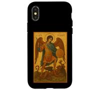 Archangel St. Michael's Battle with the Devil - Orthodox Custodia per iPhone X/XS