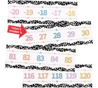 ARCHCRTC 30 pezzi di bordi per bacheca numerica da -20 a 120 composizione, quaderni, poster per scuola, parete, matematica, bacheche, bordi per rientro a scuola forniture decorative
