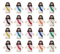 ARCHCRTC Mini statuette di Gesù Little Jesus Loves You, piccole figure religiose del Salvatore di Cristo per nascondere e cercare regali per il battesimo della domenica per riempire uova di Pasqua (20