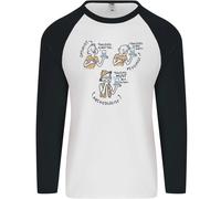 Archeologo Vetro Divertente Archeologia Uomo L/S Baseball T-Shirt