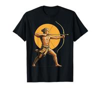 Archer Aim Tiro con L'Arco Arco Bersaglio Design retrò Maglietta