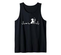Archer Heartbeat per Tiro con L'Arco Donne e Ragazze Canotta