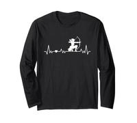 Archer Heartbeat per Tiro con L'Arco Donne e Ragazze Maglia a Manica