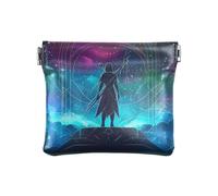 Archer Tarocchi PU pelle piccola moneta impermeabile carta chiave organizzatore per ragazze signore borsa, Tarocchi Arcieri Sagittario Ornati, 1 size, moderno