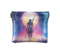 Archer Tarocchi PU pelle piccola moneta impermeabile carta chiave organizzatore per ragazze signore borsa, Tarocchi del Sagittario incandescente, 1 size, moderno
