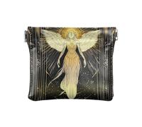 Archer Tarocchi PU pelle piccola moneta impermeabile carta chiave organizzatore per ragazze signore borsa, Tarocchi Angelo Oro, 1 size, moderno
