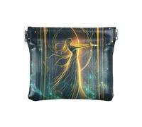 Archer Tarocchi PU pelle piccola moneta impermeabile carta chiave organizzatore per ragazze signore borsa, Tarocchi cosmici del Sagittario, 1 size, moderno