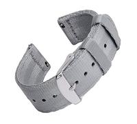 Archer Watch Straps - Cinturini a Sgancio Rapido in Nylon con Trama Ispirata alle Cinture di Sicurezza (Grigio, 18mm)