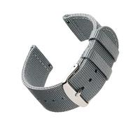 Archer Watch Straps - Cinturini in Nylon Premium a Sgancio Rapido (Grigio, 20mm)